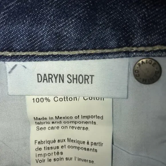 Paige Daryn Denim Jean Shorts Izza Deconstructed 25